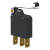 Microrutor Subminiatura Protegido, 1Na+1Nf, Alavanca Com Rolete, Terminal Faston 6,3Mm MPJNF Kap - Imagem 1
