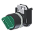 Seletor C/ Manopla Verde 2 Posições S/ Retorno Esquerda-Direita Moldura Redonda P/ Furo 22Mm C2XSN2VA Kap - Imagem 1