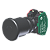 Botão Cogumelo Compacto Diâmetro 40Mm Preto Moldura Redonda 1Na+1Nf P/ Furo 22Mm C9E4P11 Kap - Imagem 1