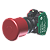 Botão Cogumelo Compacto Diâmetro 40Mm Vermelho Moldura Redonda 1Na+1Nf P/ Furo 22Mm C9E4R11 Kap - Imagem 1
