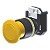 Botão Cogumelo Diâmetro 35Mm Amarelo Moldura Redonda P/ Furo 22Mm C2XE4A Kap - Imagem 1