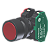 Botão Compacto Raso Vermelho Moldura Redonda 1Na+1Nf P/ Furo 22Mm C9BNR11 Kap - Imagem 1