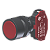 Botão Compacto Raso Vermelho Moldura Redonda 1Nf P/ Furo 22Mm C9BNR01 Kap - Imagem 1