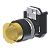 Botão Luminoso Emergência Amarelo Moldura Redonda P/ Furo 22Mm C2XL3A Kap - Imagem 1