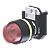Botão Luminoso Saliente Vermelho Moldura Redonda P/ Furo 22Mm C2XLER Kap - Imagem 1