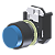 Botão Saliente Azul Moldura Redonda P/ Furo 22Mm C2XBEZ Kap - Imagem 1