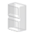 Capa Protetora P/ Botão Duplo Moldura Quadrada P/ Furo 22Mm C9DAK Kap - Imagem 1