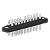 Contato Macho Din 41622 20 Polos Terminal Solda Pratedo Furos De Fixação Ø3,5 PC20M Kap - Imagem 1