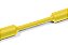 Tubo Termocontrátil 2:1 Sem Adesivo Poliolefina Reticulada Amarelo Tcn20-25,4/12,7-Po-X-Ye Hellermann - Imagem 1