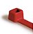 Abraçadeira Com Serrilhado Interno Comprimento 150Mm Largura 3,6Mm Poliamida Vermelho T30R-Pa66-Rd Hellermann - Imagem 1