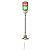 Coluna Luminosa Ø60Mm Pré-Montada, Led Vermelho, Verde, 24Vca/Cc XVGB2M SCHNEIDER - Imagem 1