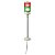 Coluna Luminosa Ø60Mm Pré-Montada, Led Vermelho, Verde, 24Vca/Cc XVGB2H SCHNEIDER - Imagem 1