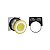 Botao 30Mm Metalico Empurrar Puxar Soco D41 1Na 1Nf Amarelo 9001KR9YH13 SCHNEIDER - Imagem 1