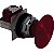 Botao 30Mm Metalico A Impulsao Soco D57 1Nf Vermelho 9001KR25RH6 SCHNEIDER - Imagem 1