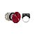 Botao 30Mm Metalico Empurrar Puxar Soco D57 1Na 1Nf Vermelho 9001KR9R21H13 SCHNEIDER - Imagem 1