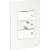 Conjunto Variador Eletronico Para Ventilador 220V + 2 Int Paralelos 10Ax Pl/Br S71322129 SCHNEIDER - Imagem 1