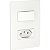 Conjunto Interruptor Simples 10Ax + Tomada Br 2P+T 10A 250V Pl/Br S71323104 SCHNEIDER - Imagem 1