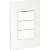 Conjunto 1 Interruptor Simples + 2 Interruptores Paralelos 10Ax 250V Pl/Br S71335304 SCHNEIDER - Imagem 1