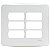 Miluz - Bossa - 4X4 Plate - 6 Gang - With Fixing Frame - White S3B27560 SCHNEIDER - Imagem 1