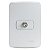 Conjunto Tomada Para Antena De Tv P/ Cabo Coaxial 9Mm Pl/Br S3B64680 SCHNEIDER - Imagem 1