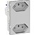 Modulo Tomada Duplex Br 2P+T 10A 250V Borne Automatico 3M Al S70325174 SCHNEIDER - Imagem 1