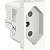 Modulo Tomada Br 2P+T 20A 250V Antibacteriana 1M Br S70203124 SCHNEIDER - Imagem 1