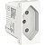 Modulo Tomada Br 2P+T 10A 250V 1M Br S70202104 SCHNEIDER - Imagem 1