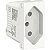 Modulo Tomada Br 2P+T 10A 250V Antibacteriana 1M Br S70202124 SCHNEIDER - Imagem 1