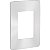 Orion - Cover-Frame 4X2 - 3 Modules - Aluminium / Chrome Satin S732103509 SCHNEIDER - Imagem 1