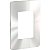 Orion - Cover-Frame 4X2 - 3 Modules - White / Chrome Gloss S732103429 SCHNEIDER - Imagem 1