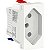 Modulo Tomada Br 2P+T 10A 250V Borne Automatico 1M Br S70205104 SCHNEIDER - Imagem 1