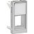Tampa Para Conector Rj45 Keystone 1M Al (Somente Tampa Frontal Sem Conector) S70542174 SCHNEIDER - Imagem 1