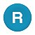 Pastilha Com Marcacao 'R' Azul ZBA639 SCHNEIDER - Imagem 1