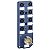 Modulo 8 Canais Conector M12 Cabo 10M E Com Led ABE9C1281L10 SCHNEIDER - Imagem 1
