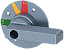 Manopla Interna Adic 3Va2 3VA9487-0GC11 SIEMENS - Imagem 1