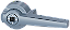 Manopla Interna Adic 3Va 3VA9687-0GC01 SIEMENS - Imagem 1