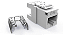 Conector Femea Multilan Cat.5E T568A/B 90/180 Azulul 35030525 Furukawa - Imagem 1