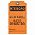 Etiqueta De Atençao / Descr.: Nao Abra Este Registro Etla03 Tagout - Imagem 1