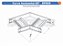 Curva Para Leito Horizontal Aço Carbono 60G Raio Segmentado 520 500Mm Gf Aba Externa Alt 100Mm - Imagem 1