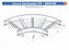 Curva Para Leito Horizontal Aço Carbono 75G Curvilineo 520 500Mm Gf Aba Interna Alt 100Mm - Imagem 1