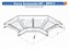 Curva Para Leito Horizontal Aço Carbono 90G Raio Segmentado 320 800Mm Gf Aba Interna Alt 100Mm - Imagem 1