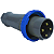 Plugue Newkon 3P+T 63A Azul Steck N4579 - Imagem 1
