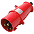 Plugue Newkon 3P+T 32A 200/250V 6H Azul Ip44 N4276 Steck - Imagem 1