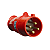Plugue Newkon 3P+T 16A Vermelho Steck N4076 - Imagem 1