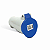 Acoplamento Newkon 2P+T 32A 200/250V 6H Az Ip44 Steck N3256 Steck - Imagem 1