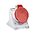 Tomada Sobrepor Newkon 3P+N+T 16A 380/440V 6H Vm Ip44 Steck N5006 - Imagem 1