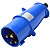 Tomada Embutir Newkon 3P+N+T 32A 200/250V 9H Azul Ip44 N3274 Steck - Imagem 1