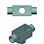 Caixa Fixa Conduletzel Alu Cinza Tb 4" Tampa Cega Ved Cr Npt TB-55 NPT C/ TP+V ALU CZ Wetzel - Imagem 1
