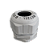 Conector Prensa Cabo Termoplástico Heavy Duty Curto Cinza 1/2" D Cabo 6-12 C/ R Bsp C/ Contraporca PC HD BSP C+P-10 CZ Wetzel - Imagem 1