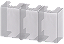 Capa Terminais P/ 3Rw55/52 Tam. 2 E 3 3RW5983-0TC20 SIEMENS - Imagem 1